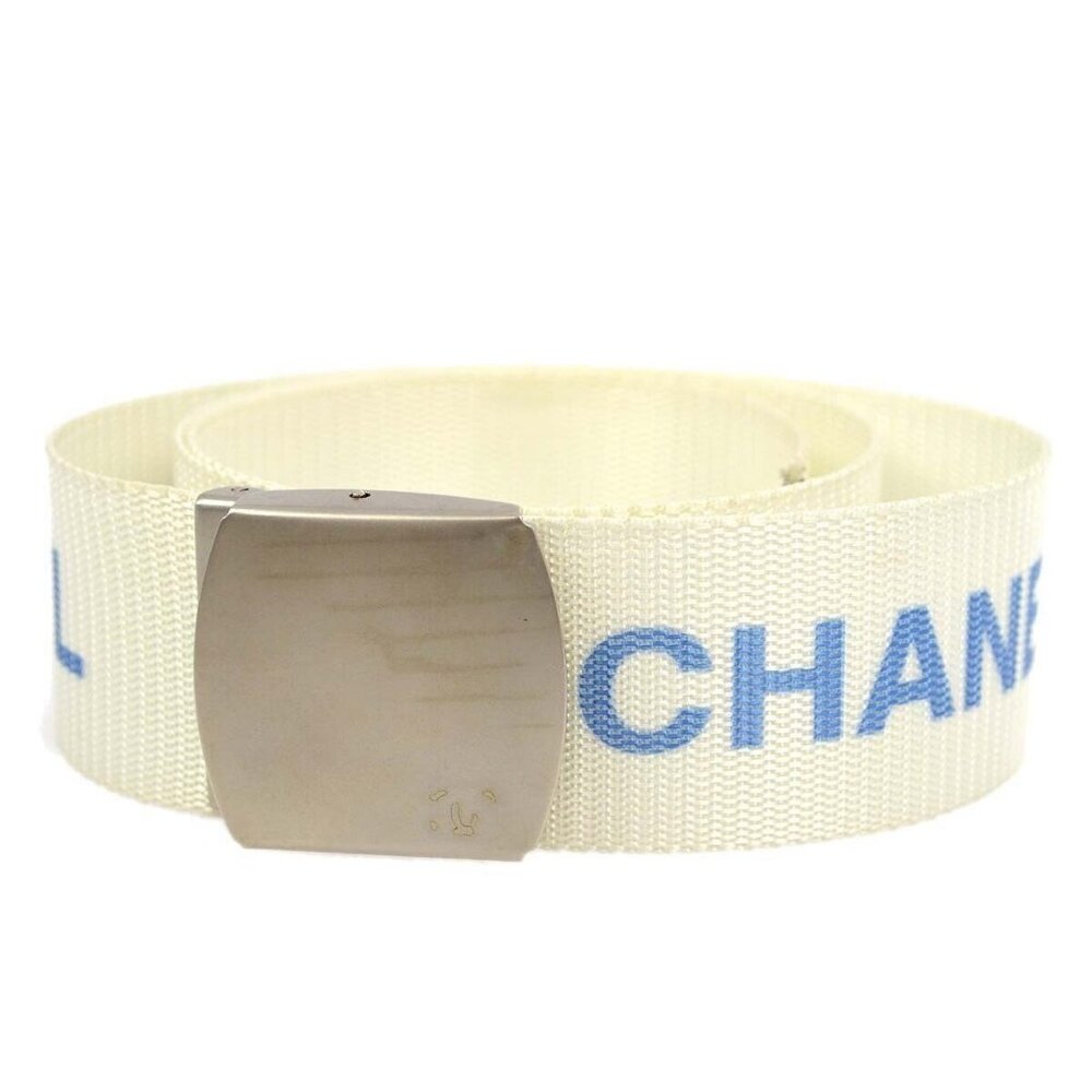 Chanel White GI Belt 99S Small Good - Picture 2 of 8